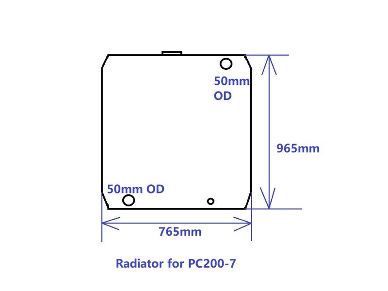 Digger Radiator for Komatsu PC35 PC45 PC60-5/6 PC60-7 PC120-5/6 PC130-8 PC200-7 Carousel 17