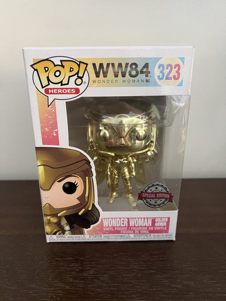 Pop Heroes - Wonder Woman (WW84) - Wonder Woman Gold Armor Carousel 1