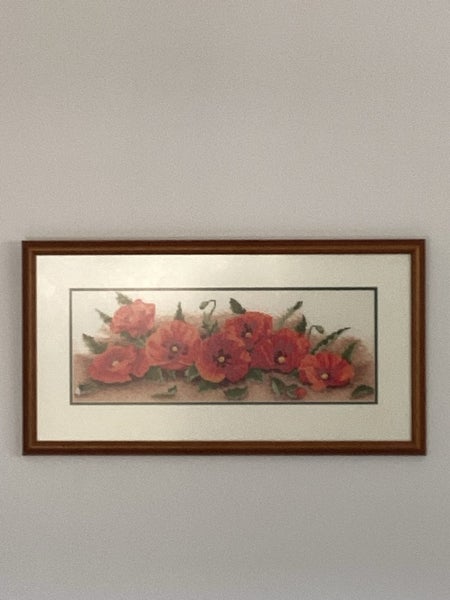 Cross Stitch - framed Carousel 1