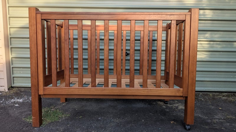 Solid Wooden Cot with mattress Carousel 1