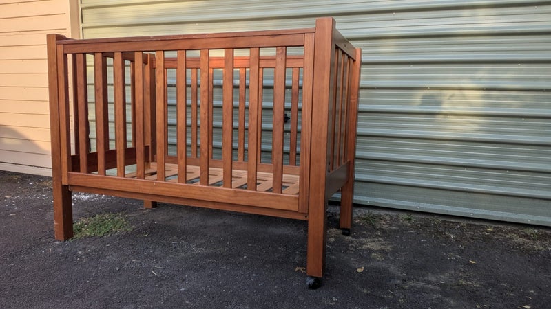 Solid Wooden Cot with mattress Carousel 2