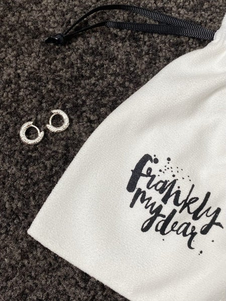 Frankly my dear zinara silver hoop earrings - small Carousel 2