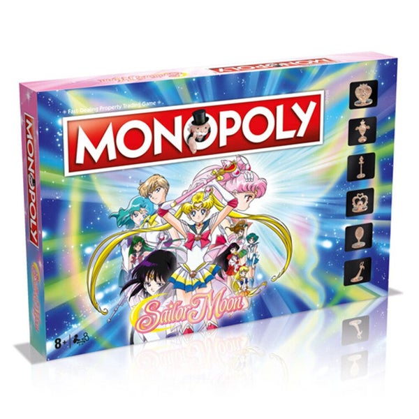 Monopoly Anime Sailor Moon Board Game 8y+ Family Kids Adult Play Cards Money Toy Carousel 1