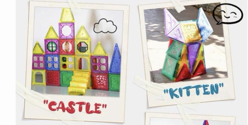 MAGNETIC BLOCKS SET - 196 PCS | STEM LEARNING | AGE 3+ Carousel 4