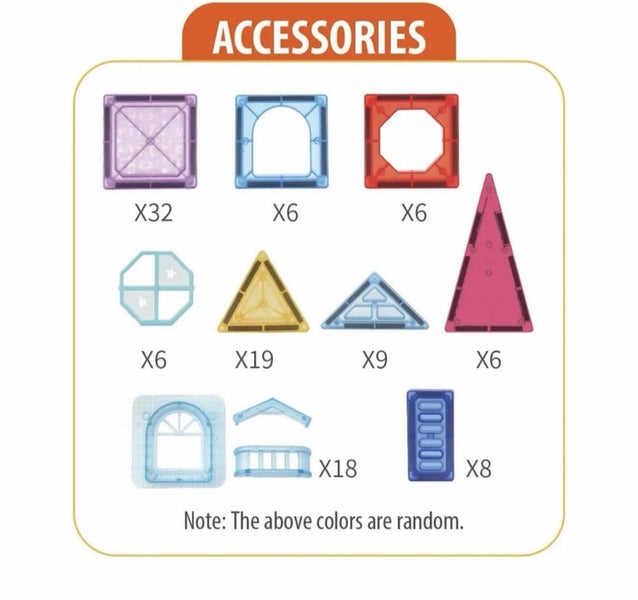 MAGNETIC BLOCKS SET - 196 PCS | STEM LEARNING | AGE 3+ Carousel 2