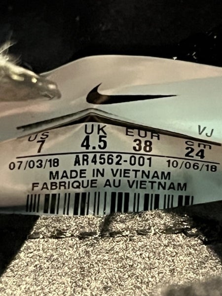 Nike Zoom Fly Flyknit Black Pink Foam Womens US7 Running Shoes Carousel 4