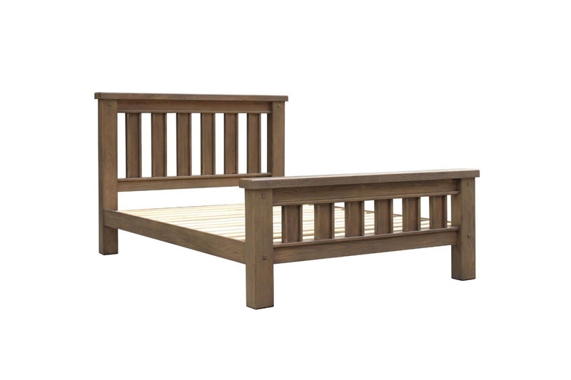 WESTMINSTER Solid Oak Bed Frame (Walnut) - Super King Carousel 1