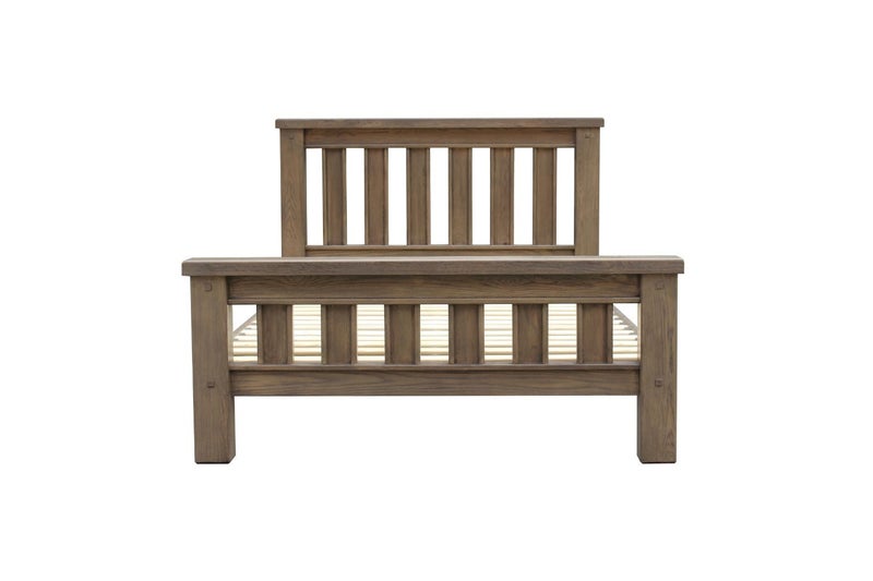 WESTMINSTER Solid Oak Bed Frame (Walnut) - Super King Carousel 2