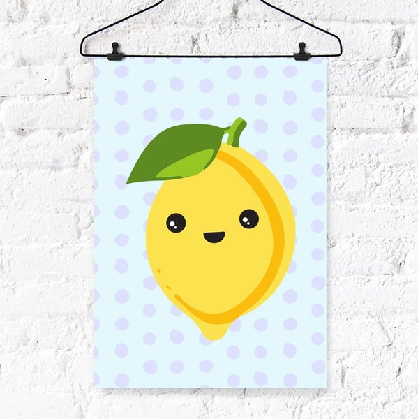 Lemon Cutie Digital Printable Wall Art Carousel 1