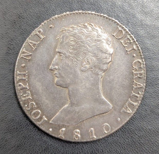 SPANISH SILVER COIN, 20 REALES, 1810, JOSEPH NAPOLEON (BROTHER OF NAPOLEON) Carousel 1