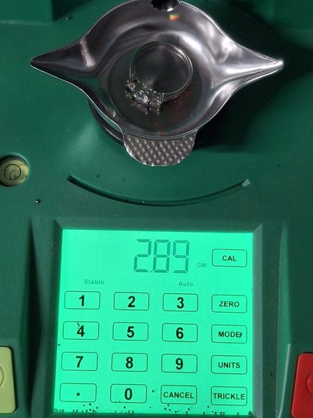 Sterling Silver Ring With Clear Crystal Stones - $1.00 Reserve ! Carousel 15