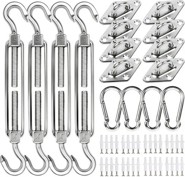 Sun Shade Sail Fittings Kit (Over Stocked) Carousel 1