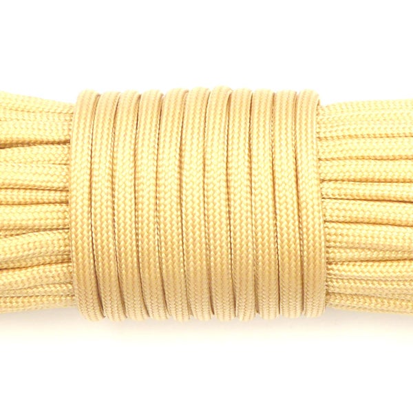 Paracord Rope 15m/50ft Light Gold Carousel 1