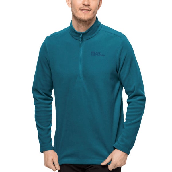 Jack Wolfskin Mens Taunus Half Zip Pullover Fleece - Blue Coral - M Carousel 1