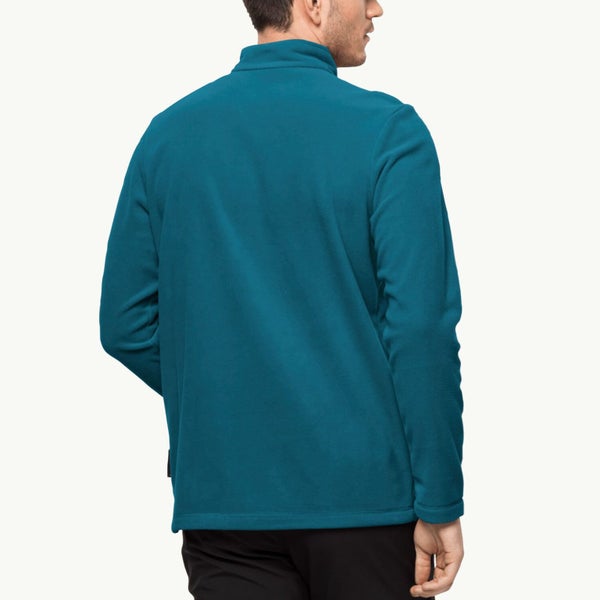 Jack Wolfskin Mens Taunus Half Zip Pullover Fleece - Blue Coral - M Carousel 2