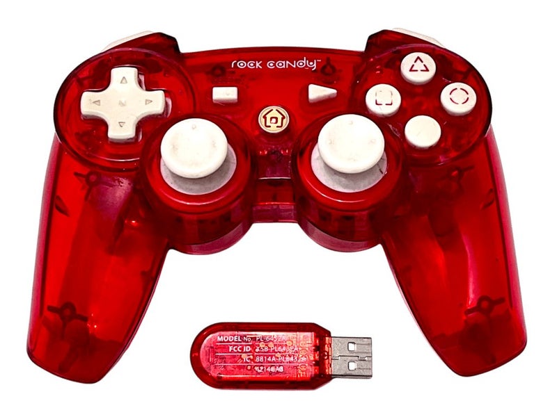 GENUINE ROCK CANDY Wireless Controller (Red Transparent) PS3 Carousel 1