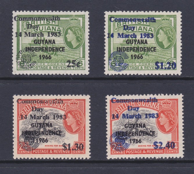 Guyana - 1983 Commonwealth Day Set (4) - UHM - 1065/8 Carousel 1