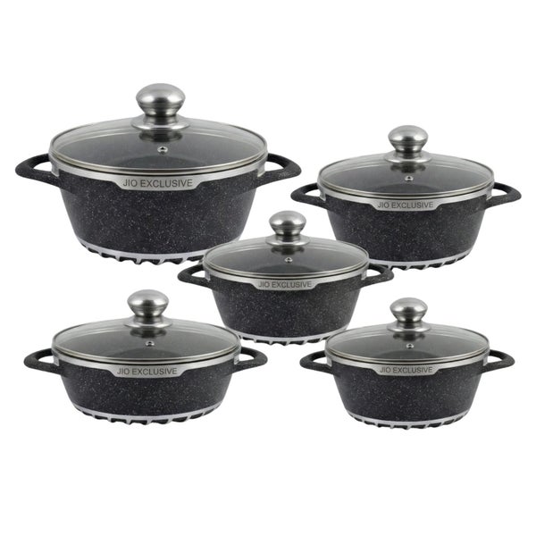 5pc Granite Cookware Set Non-Stick Casserole | J0810 Carousel 1