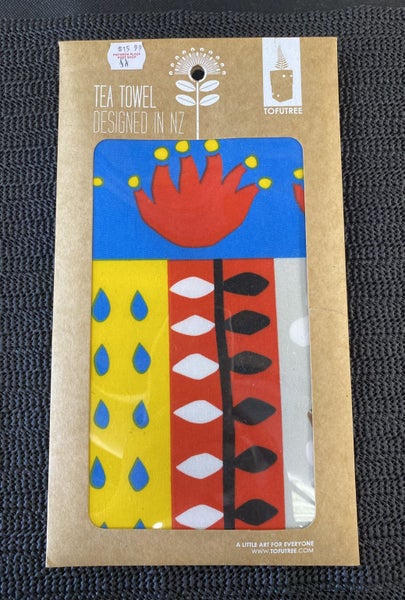 NEW - TOFUTREE Tea Towel Twin Pack - Designed in NZ - Lot F627 Carousel 2