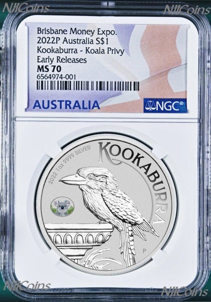 2022 1oz Silver Coin Australian Kookaburra with Koala Privy Mark ONLY 2000 Carousel 1