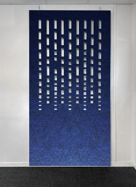 Waterfall Hanging Acoustic Screen - Navy Blue Carousel 1