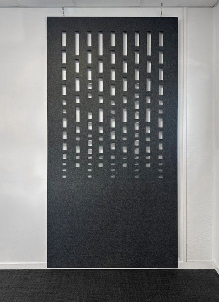 Waterfall Hanging Acoustic Screen - Dark Grey Carousel 1