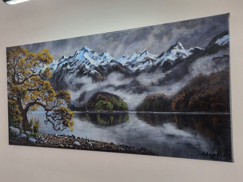 Alpine Peace Fiordland - Caley Hall - Original Painting Carousel 14