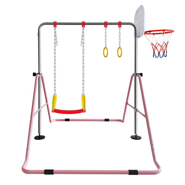Kids Gymnastics Bars Training Home Gym Workout Horizontal Carousel 11