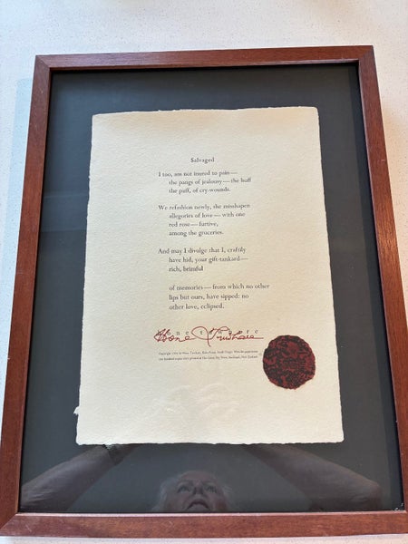 HONE TUWHARE POEM, FRAMED Carousel 1