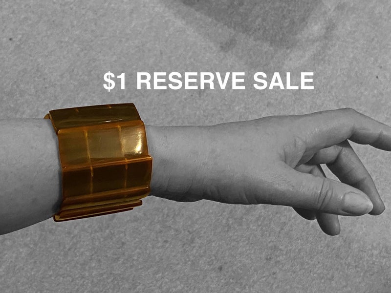 BRACELET TORTOISE SHELL STYLE BRACELET handmade natural materials $1 RESERVE Carousel 1