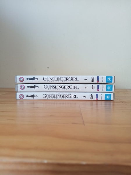 Gunslinger girl volumes 1-3 anime dvd collection (volume 1, 2, 3)