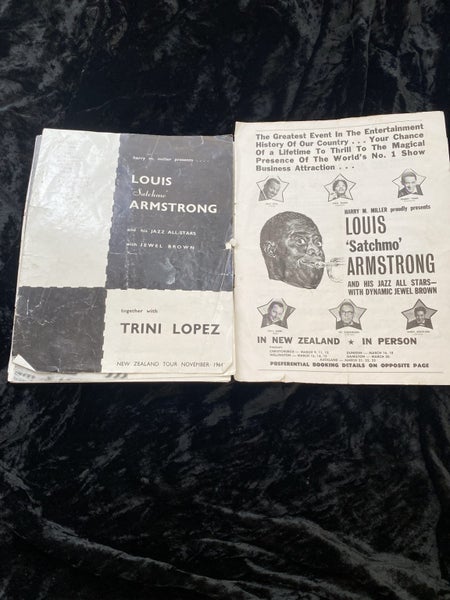 program from a 1960s tour in NZealand featuring Louis "Satchmo" Armstrong Carousel 1