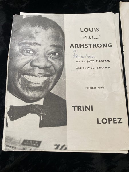 program from a 1960s tour in NZealand featuring Louis "Satchmo" Armstrong Carousel 2