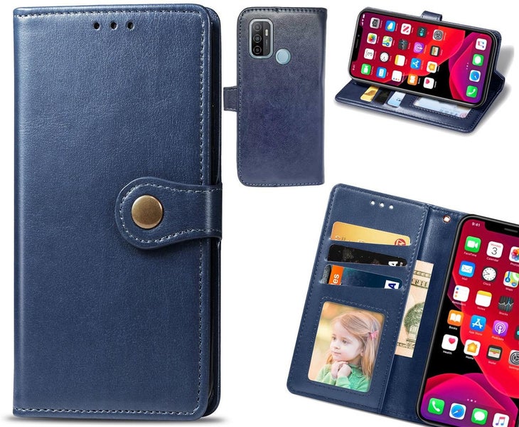 Oppo A53s Case Premium Leather ID Wallet Case Carousel 1