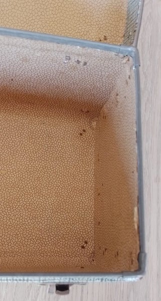 BOWLING CASE Blue, medium, double closure, mid-century Carousel 10