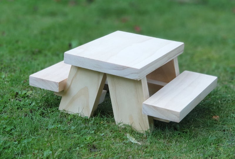 Kiln-dried Pine Chinchilla Picnic Table Carousel 1