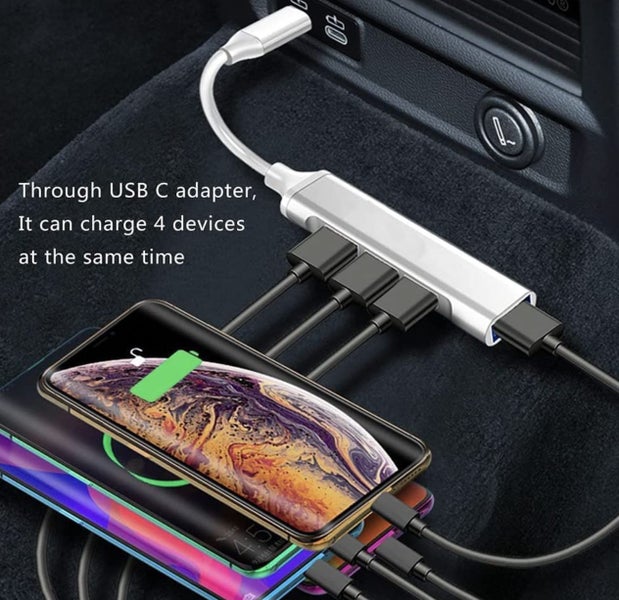 4 Port USB C to USB 3.0 Hub Compact Type C Expansion Adapter Carousel 5