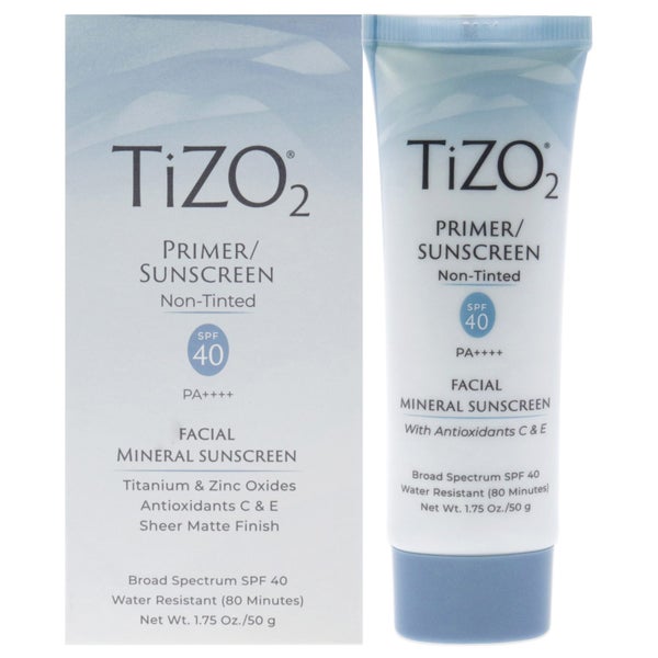 Tizo2 Facial Primer Non-tinted SPF 40 by Tizo for Unisex - 1.75 oz Sunscreen Carousel 1
