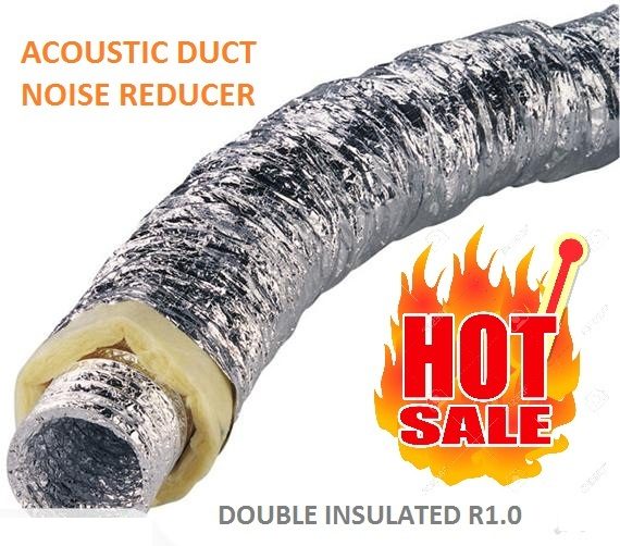 200MM ACOUSTIC FLEXIBLE DUCT 6M R1.0 Carousel 1