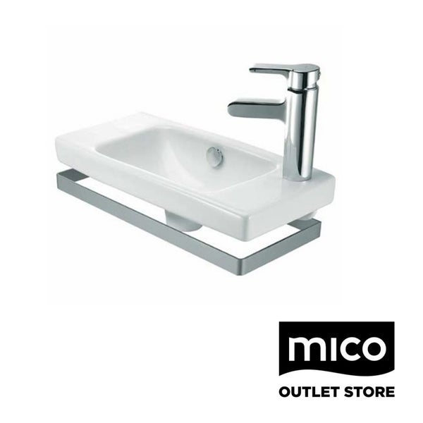 Right Hand Wall-Mount Basin + FREE Towel Bar Carousel 1