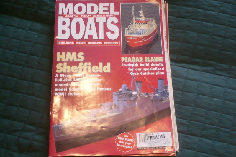 3 X "MODEL BOATS" magazines (2 with plans included) Carousel 1
