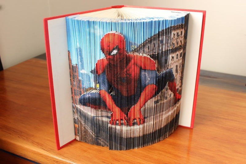 Spider-man 3D image, Marvel Movies, One-of-a-kind Handmade Art sculpture Carousel 2