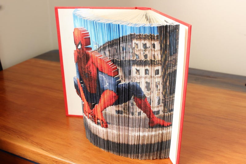 Spider-man 3D image, Marvel Movies, One-of-a-kind Handmade Art sculpture Carousel 5