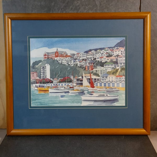 Classic Wellington scene by W. A. MacCormick, framed print ready to hang Carousel 1