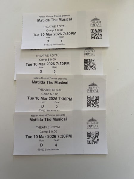 Matilda tickets Nelson Carousel 1
