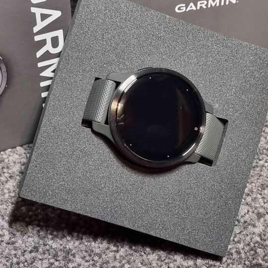 Garmin Venu 2S 40mm Size Slate Stainless Steel Bezel with Graphite Case Carousel 2