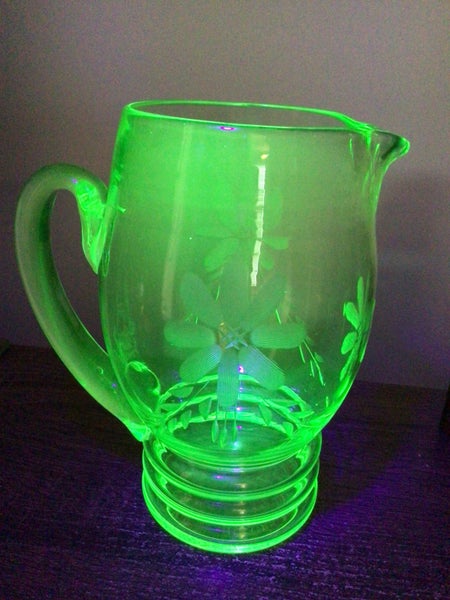 Uranium Glass Jug Carousel 1
