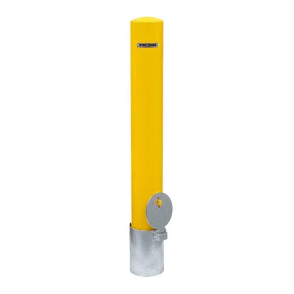 Bollard Removable Padlock 1200x152mm PreGalvanized Carousel 1
