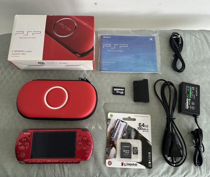PSP 3000 – Carnival Red | 64GB | Fully Set Up | Boxed Carousel 1