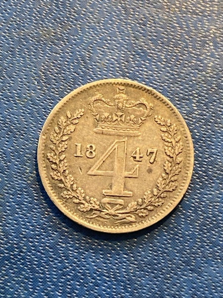 UK Fourpence 1847 Carousel 1